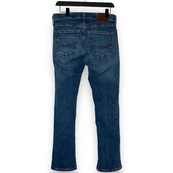 HOLLISTER Mens Epic Flex Blue Jeans 28 W x 30 L Slim Straight Leg Denim - Picture 3 of 9